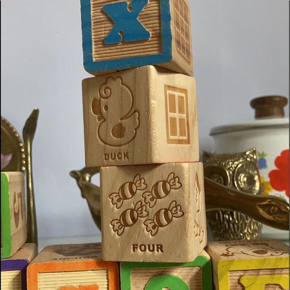 Lot of wooden learning blocks - Picture 2 of 3